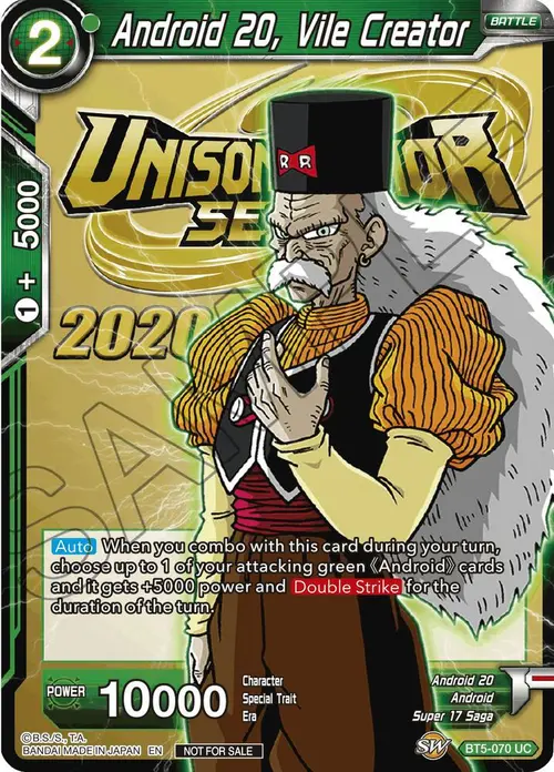 Android 20, Vile Creator card art