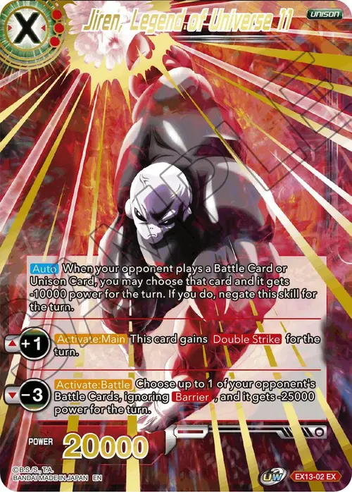 Jiren, Legend of Universe 11 card art
