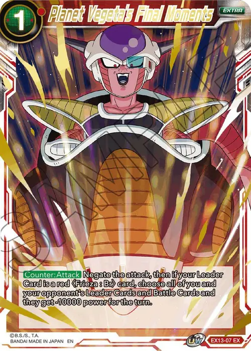 Planet Vegeta's Final Moments card art
