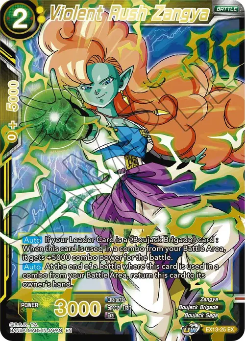 Violent Rush Zangya card art