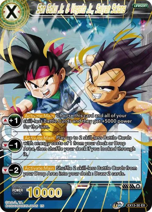 Son Goku Jr. & Vegeta Jr., Saiyan Scions card art