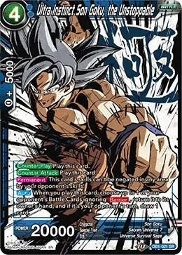 Ultra Instinct Son Goku, the Unstoppable (Alternate Art) card art