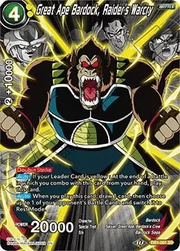 Great Ape Bardock, Raider's Warcry (Alternate Art) card art