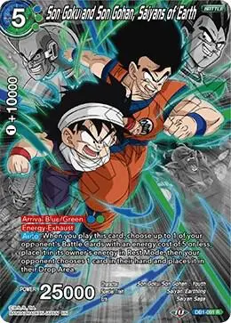 Son Goku and Son Gohan, Saiyans of Earth (Alternate Art) card art
