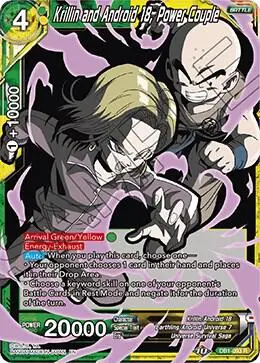 Krillin and Android 18, Power Couple (Alternate Art) card art