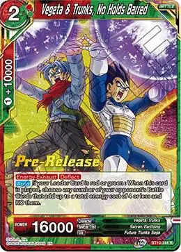Vegeta & Trunks, No Holds Barred card art