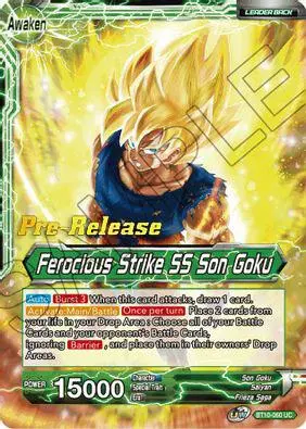 Son Goku // Ferocious Strike SS Son Goku card art