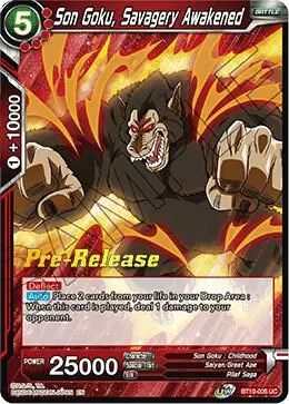 Son Goku, Savagery Awakened card art