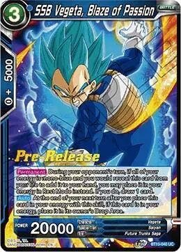 SSB Vegeta, Blaze of Passion card art