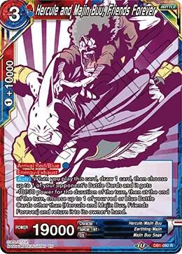 Hercule and Majin Buu, Friends Forever (Alternate Art) card art
