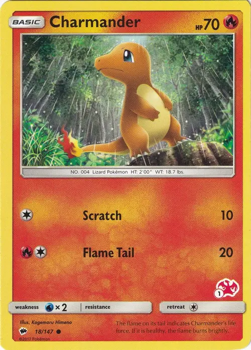 Charmander - 18/147 (#1 Charizard Stamped) card art