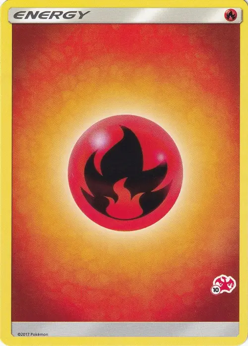 Fire Energy (#10 Charizard Stamped) card art