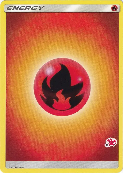 Fire Energy (#11 Charizard Stamped) card art