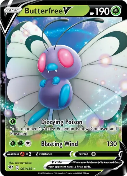 Butterfree V card art
