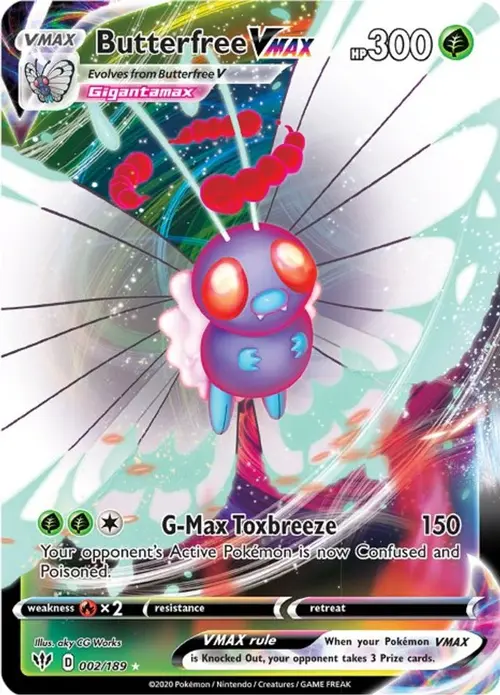 Butterfree VMAX card art
