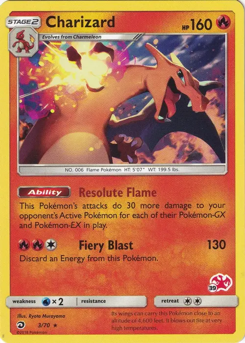 Charizard - 3/70 (#39 Charizard Stamped) card art