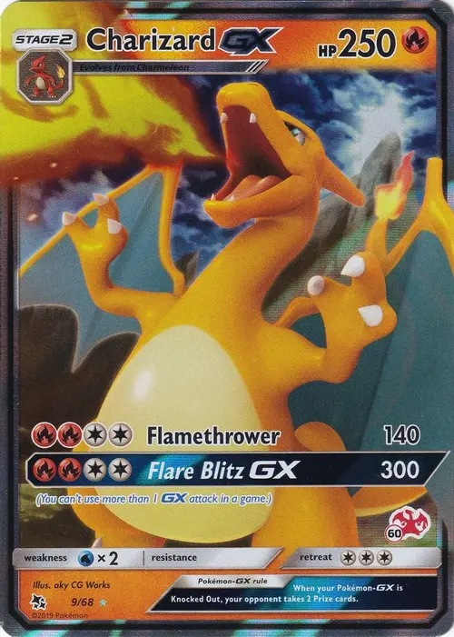 Charizard GX - 9/68 (#60 Charizard Stamped) card art