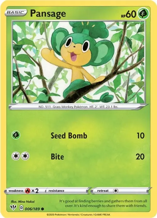 Pansage card art