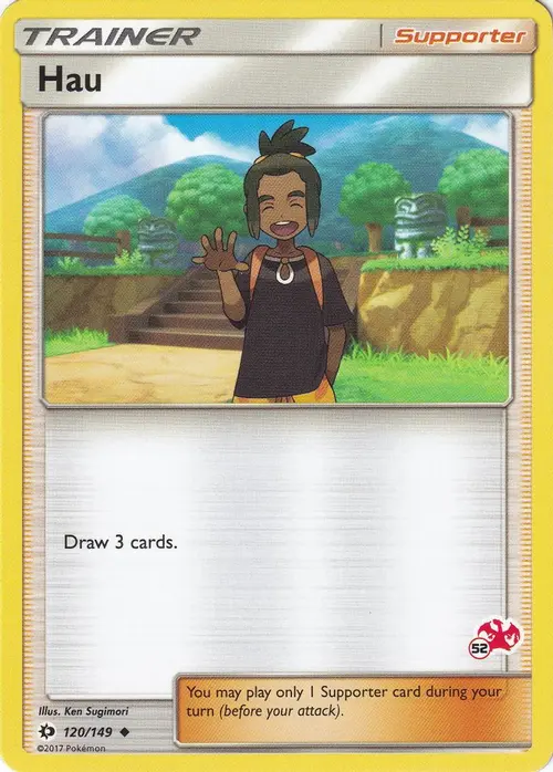 Hau - 120/149 (#52 Charizard Stamped) card art
