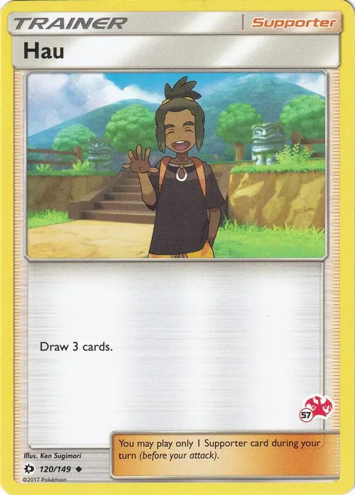 Hau - 120/149 (#57 Charizard Stamped) card art
