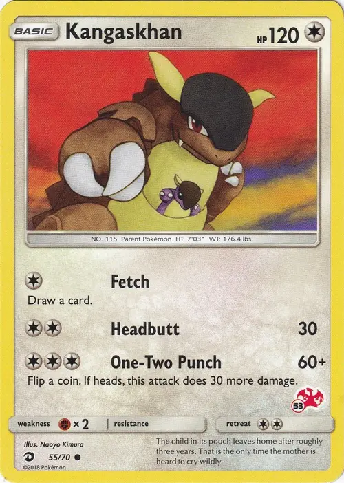 Kangaskhan - 55/70 (#53 Charizard Stamped) card art