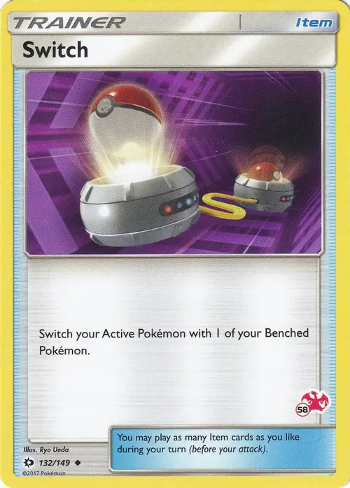 Switch - 132/149 (#58 Charizard Stamped) card art