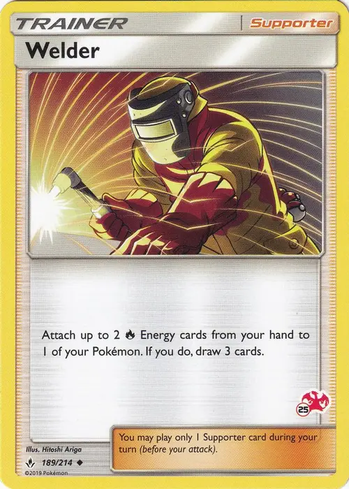 Welder - 189/214 (#25 Charizard Stamped) card art