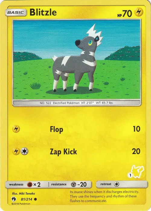 Blitzle - 81/214 (#1 Pikachu Stamped) card art