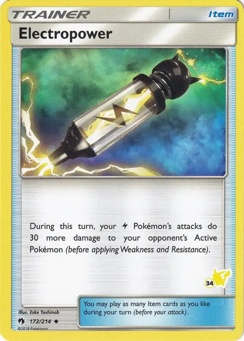 Electropower - 172/214 (#34 Pikachu Stamped) card art