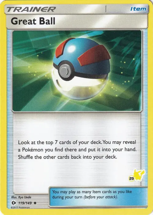 Great Ball - 119/149 (#29 Pikachu Stamped) card art
