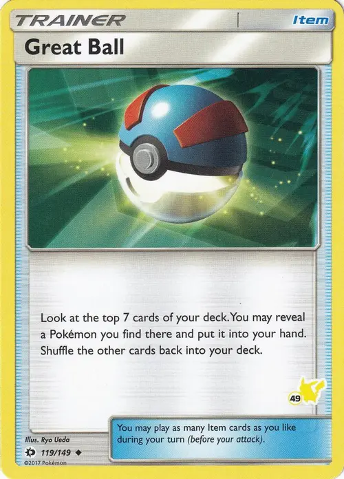 Great Ball - 119/149 (#49 Pikachu Stamped) card art