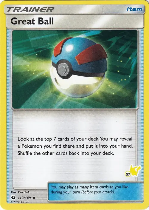 Great Ball - 119/149 (#57 Pikachu Stamped) card art