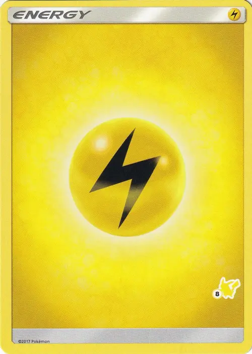 Lightning Energy (#8 Pikachu Stamped) card art