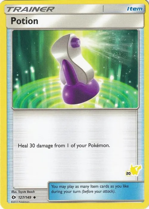 Potion - 127/149 (#20 Pikachu Stamped) card art