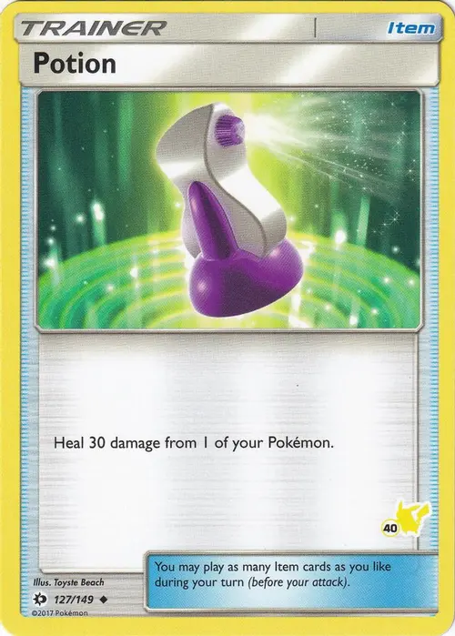 Potion - 127/149 (#40 Pikachu Stamped) card art
