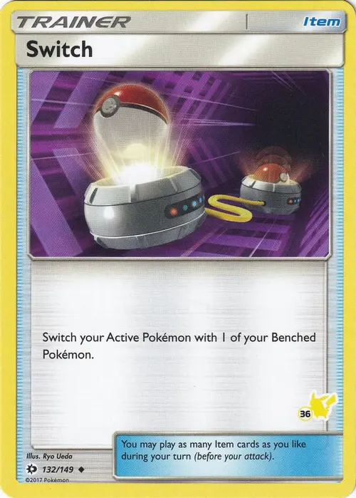 Switch - 132/149 (#36 Pikachu Stamped) card art