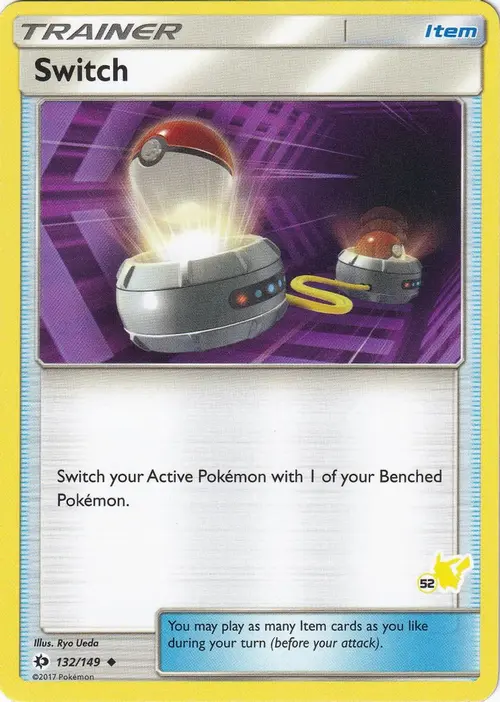 Switch - 132/149 (#52 Pikachu Stamped) card art