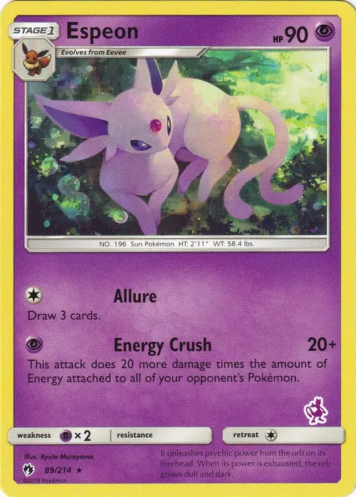 Espeon - 89/214 (Mewtwo Stamped) card art