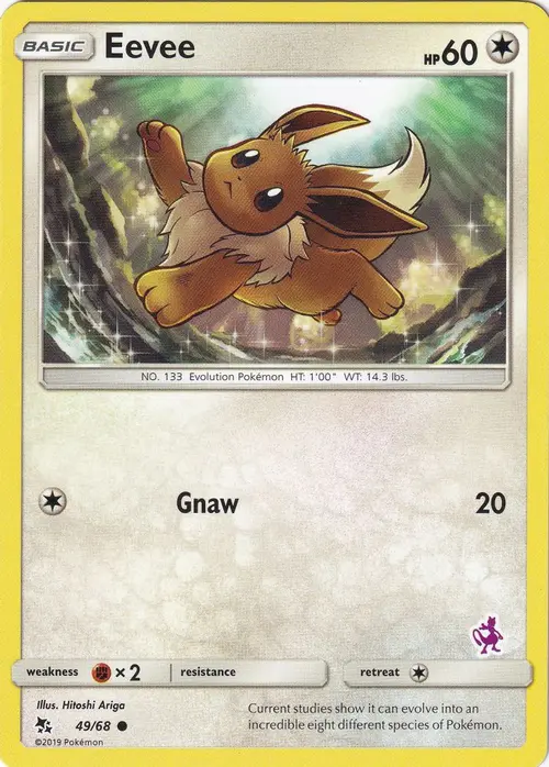 Eevee - 49/68 (Mewtwo Stamped) card art