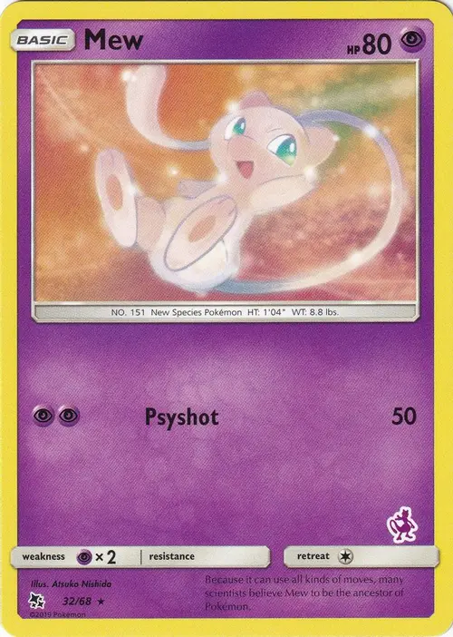 Mew - 32/68 (Mewtwo Stamped) card art