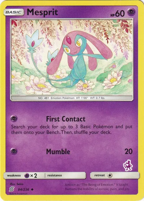 Mesprit - 84/236 (Mewtwo Stamped) card art