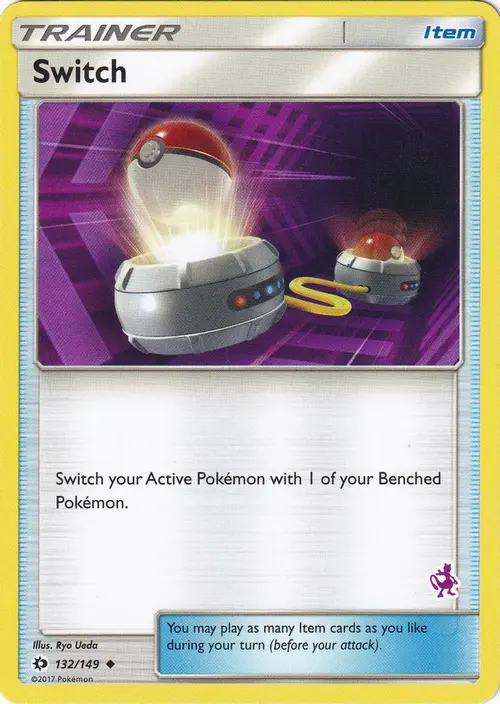 Switch - 132/149 (Mewtwo Stamped) card art