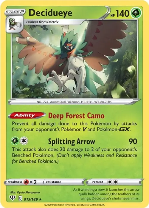 Decidueye card art