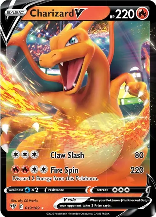 Charizard V card art