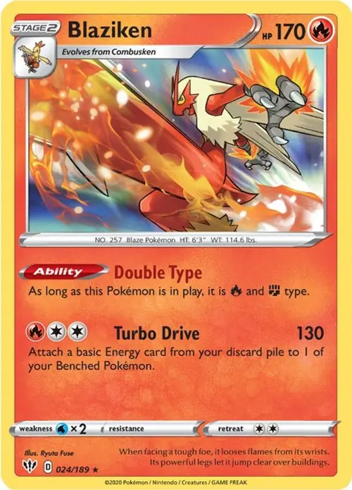 Blaziken card art