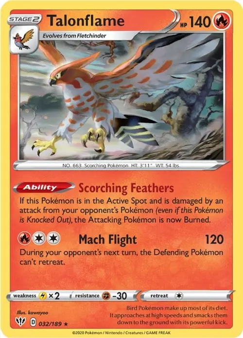 Talonflame card art