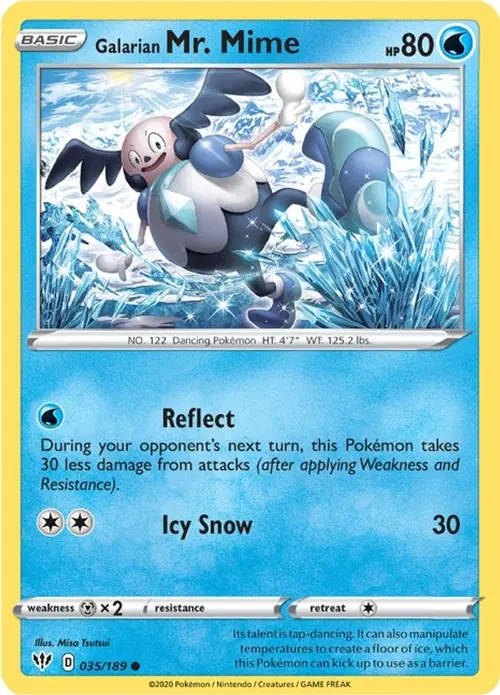 Galarian Mr. Mime card art