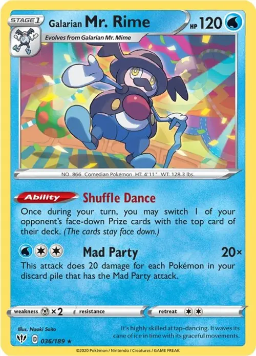 Galarian Mr. Rime card art