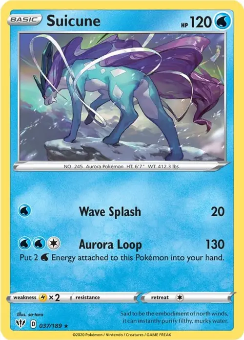 Suicune card art