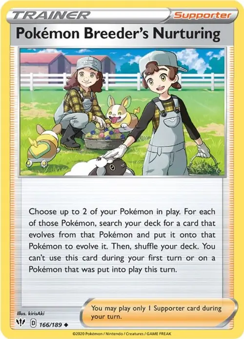 Pokemon Breeder's Nurturing card art